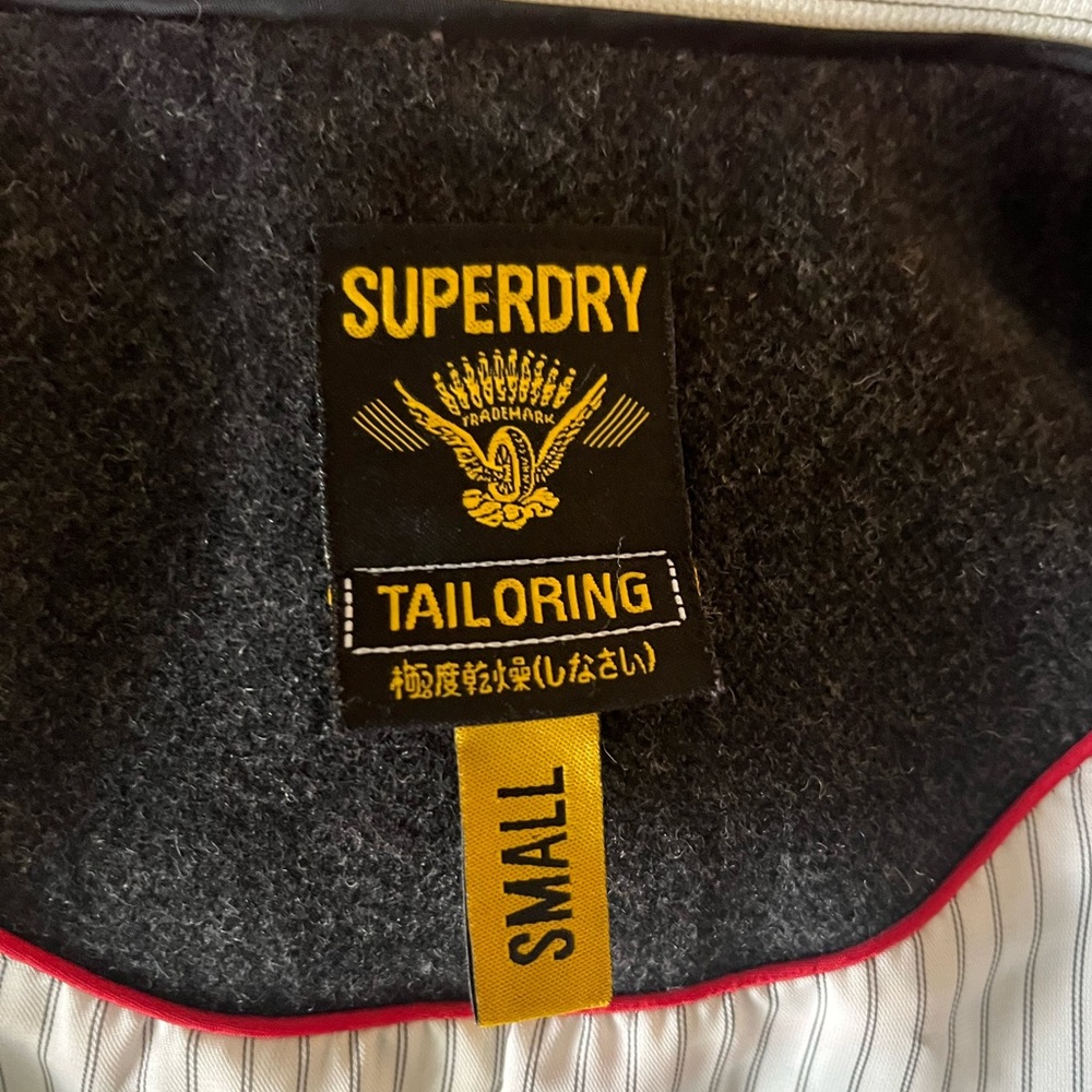 Super Dry wool blend coat and hoodie small - Picture 7 of 10